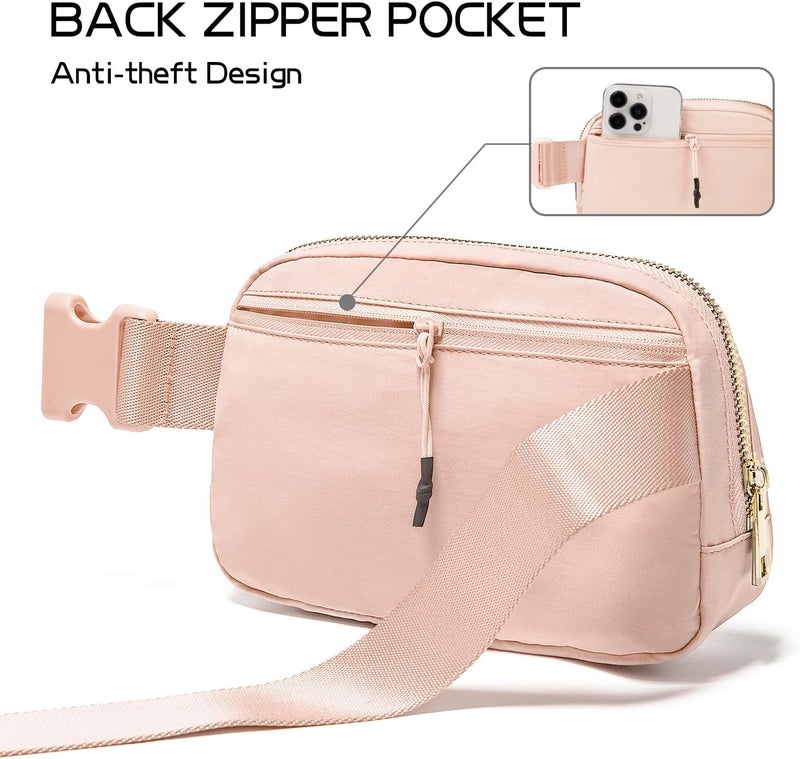 Gitus Gifts for 8 9 10 11 12 Year Old Girls Belt Bag Fanny Pack Crossbody Bags with Initial Letter Patch Cute Stuff Birthday Gifts for Teen Girls Women Personalized Trend Stuff (Coral Pink-A) - Image 5
